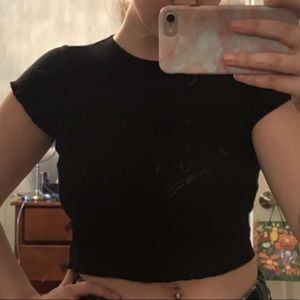 🍓3 for $35🍓 Black cropped tee